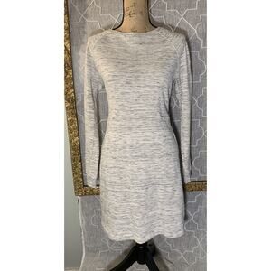 Betsey Johnson Woman’s Small Sweatshirt Dress Heather Gray 3/4 Sleeve Casual